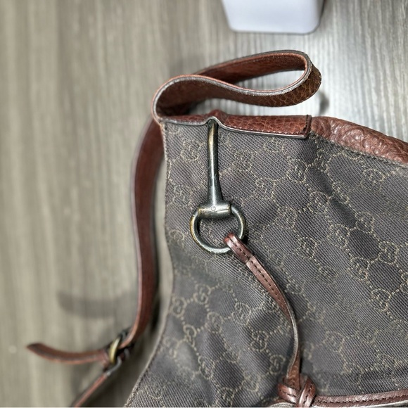 Gucci Drawstring Horsebit Hobo Brown - Picture 11 of 13